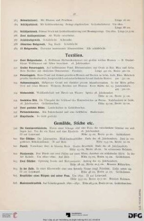 Gemälde, Stiche etc. (Nr. 599-619)