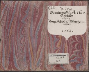 Das neue gemeinschaftliche Archivgebäude auf dem Bergschloss zu Wertheim