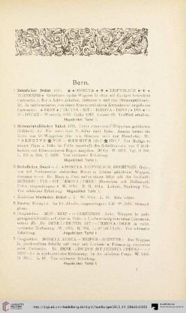 Bern (Nr. 1-302)
