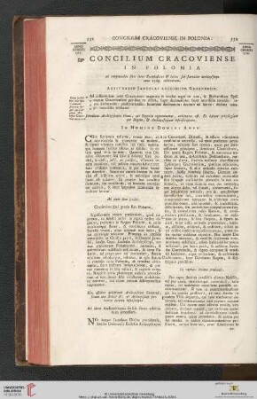 Concilium Cracoviense in Polonia