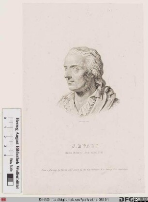 Bildnis Johannes Ewald (Evald)