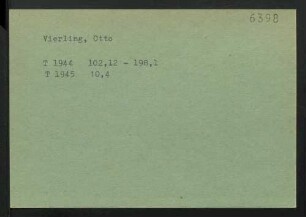 Vierling, Otto