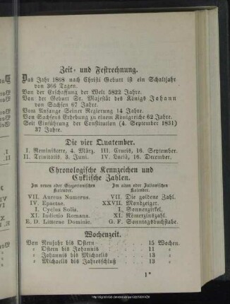 Zeit- und Festrechnung