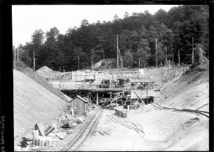 Bau des Sternwaldtunnels der Höllentalbahn
