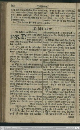 Tischlieder