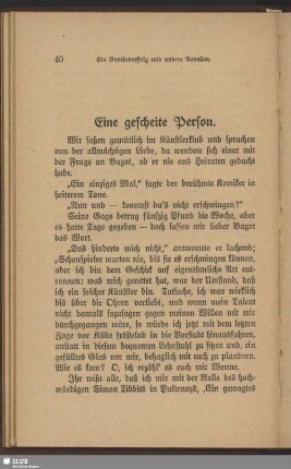 Eine gescheite Person
