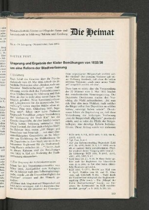 Nr. 6. 79. Jahrgang. Neumünster, 1972.