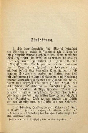 Das Reichsgesetz betreffend die Gewerbegerichte : vom 29. Juli 1890 ; mit Einleitung, Anmerkungen und alphabetischen Sachregister