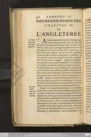 Chapitre IV. De L'Angleterre.