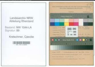 Entnazifizierung Caecilie Kretschmer , geb. 03.08.1894 ()