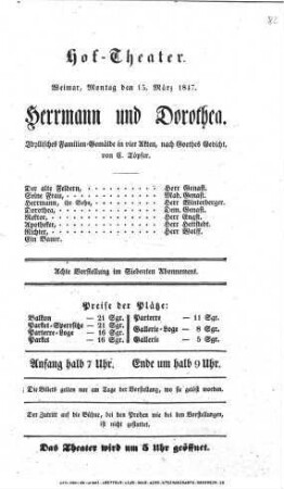 Herrmann und Dorothea