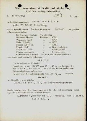 Oehler, Anton