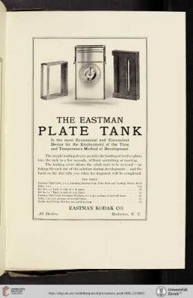 Eastman Kodak Co. [Plate Tank]