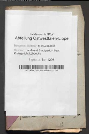 Erblasser: Böckenheide gt. Steinkamp, Friedrich Wilhelm: