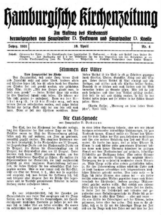 Die Etat-Synode