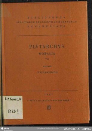 7: Plutarchi Moralia