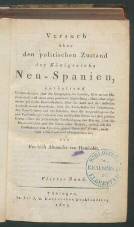 Versuch über den politischen Zustand... 4. Bd, enth. 5. Bd