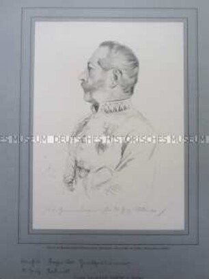 Porträt, Generalquartiermeister Maximilian Joseph Graf von Bothmer in Uniform, Königreich Preußen, 1871/1879.