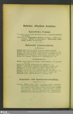 Behördenverzeichnis : Behörden, öffentliche Anstalten