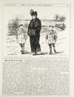 Aunt. "So your father's going to be a soldier?" Elder boy. "Well, you see, one of us had to join."