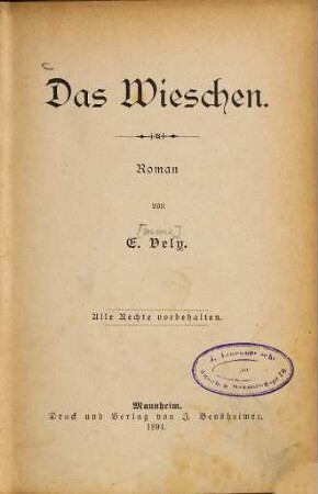 Das Wieschen