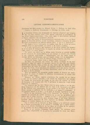 Letras hispano-americanas
