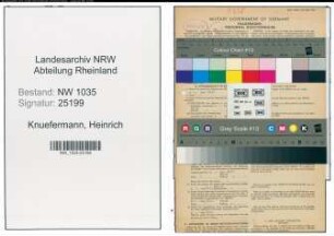 Entnazifizierung Heinrich Knuefermann , geb. 29.12.1906 (Kaufmaennischer Angestellter)