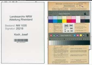 Entnazifizierung Josef Koch , geb. 31.08.1900 (Kaufmaennischer Angestellter)