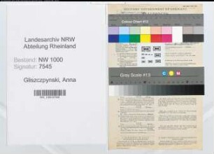 Entnazifizierung Anna Von Gliszczpynski, geb. 25.04.1906 (Schneidermeisterin)