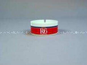Aschenbecher mit Werbeaufdruck "REEMTSMA / R6 / INTERNATIONAL"