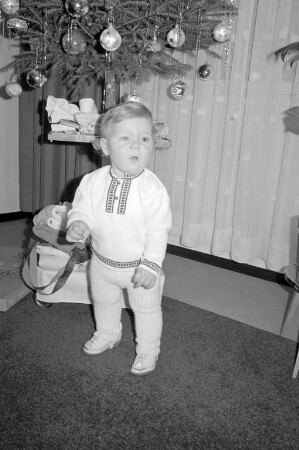 Erster Geburtstag des Neujahrsbabies 1967 Anja Schmitt.