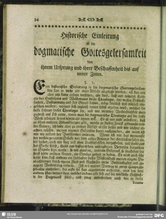 Historische Einleitung in die dogmatische Gottesgelehrsamkeit von ihrem Ursprung und ihrer Beschaffenheit bis auf unsere Zeiten