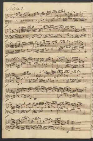 Sinfonien; cemb; D-Dur; BWV 789
