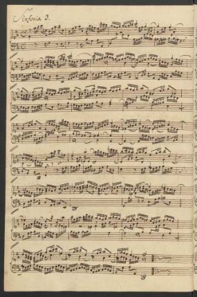 Sinfonien; cemb; D-Dur; BWV 789