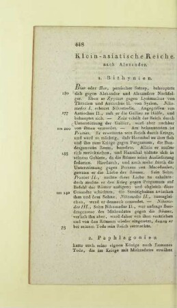 Klein-asiatische Reiche nach Alexander