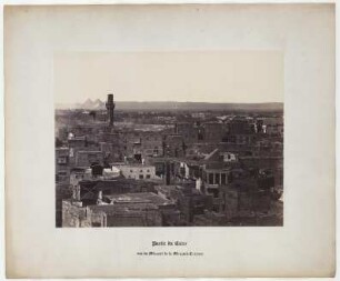 Partie du Caire, vue du Minaret de la Mosquée Touloun, No. 9