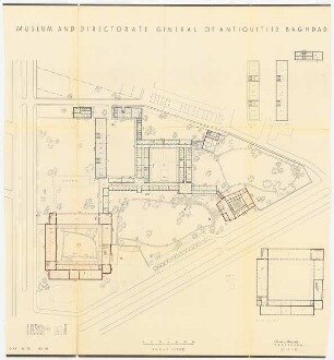 Antikenmuseum, Bagdad - Museum and Directorate General of Antiquities, Baghdad: Lageplan 1:500