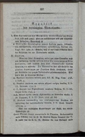 Republik der vereinigten Niederlande