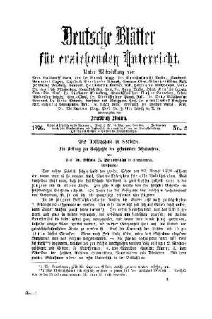 Die Volksschule in Serbien : ein Beitrag zur Geschichte des gesammten Schulwesens ; (Fortsetzung)