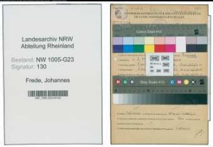 Entnazifizierung Johannes Frede , geb. 06.02.1904 (Schneider)