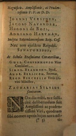 Schola Salernitana : sive de conservanda valetudine praecepta metrica ; cum eiusdem praef. ; Cum indicibus duobus ...