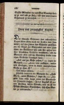 Zwey und zwanzigstes Kapitel.