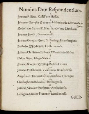 Nomina Dnn. Respondentium.