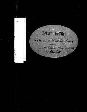 Geburtsregister Kleinwelka