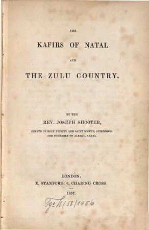The Kafirs of Natal and the Zulu country
