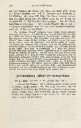 Zurückweisung falscher Friedensgerüchte