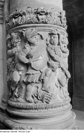 Dresden, Residenzschloss, Relief am Georgentor