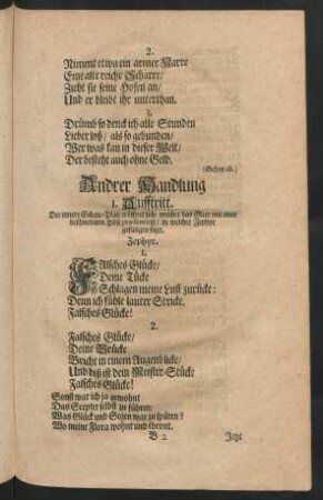 Andrer Handlung ...