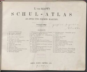 E. von Sydow's Schul-Atlas : in zwei und vierzig Karten