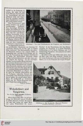 27: Wohnlichkeit und Vorgärten
